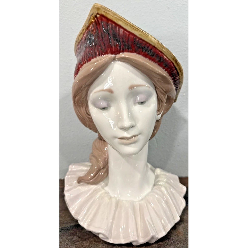 Lladro 6435 Colombina Bust Retired Porcelain Virginia Gonzalez w/ Box